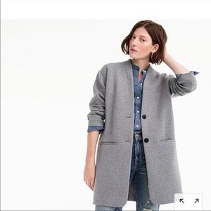 J. Crew 2 Button Drapey Heather Grey Jacket